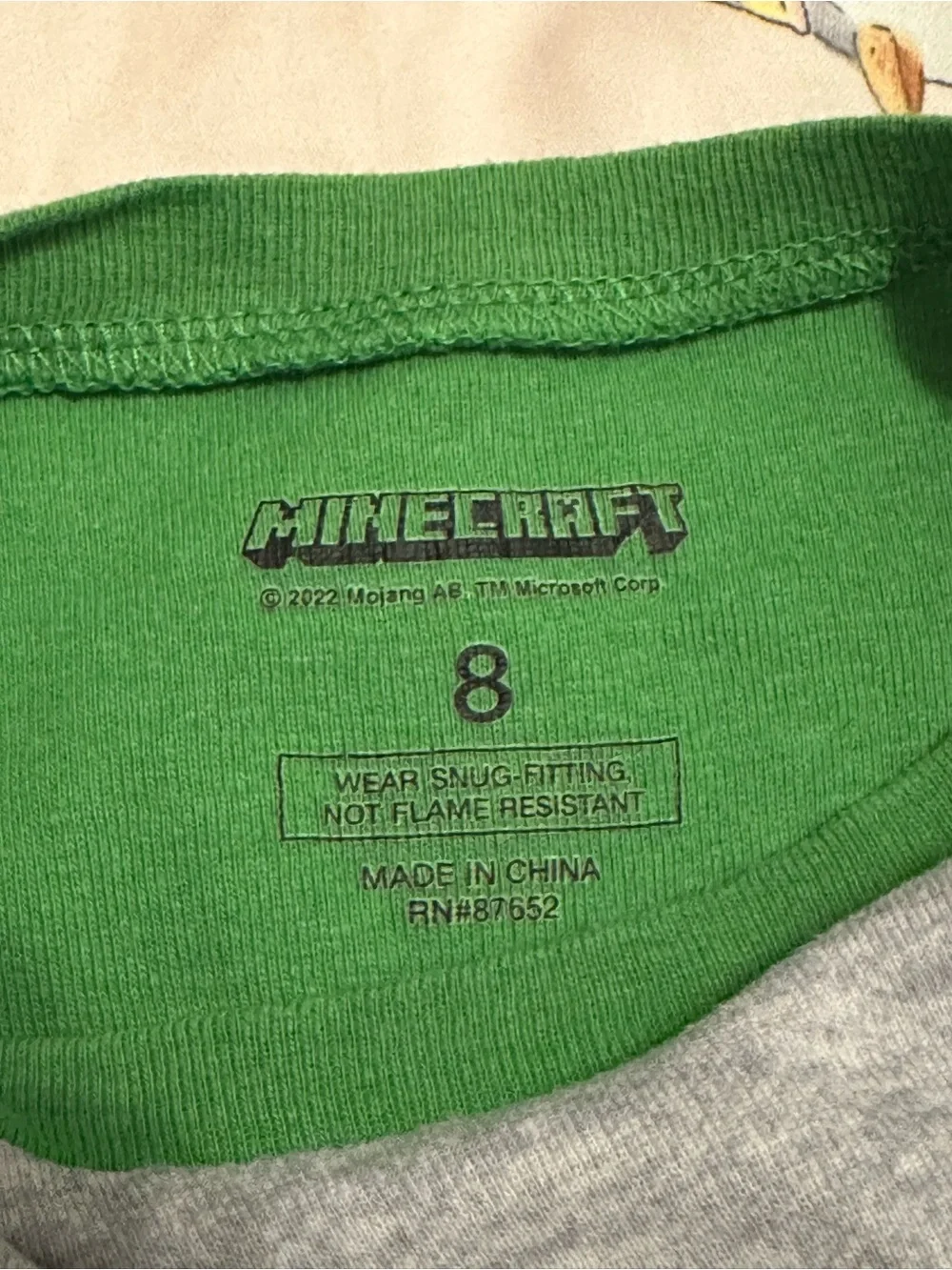 Boys' 2-Piece Minecraft Creeper "BOOM!" Pajama Set - Picture 5 of 5